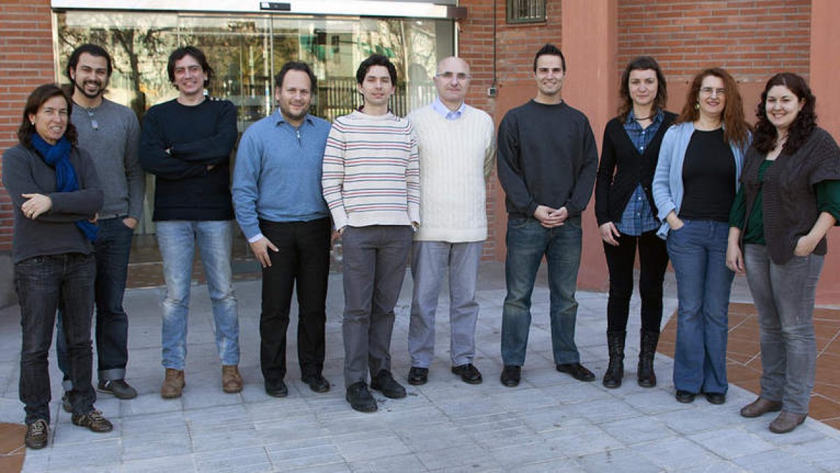 Los participantes en el proyecto, de izquierda a derecha, Rosa M. Badia, Pablo Ramírez, José Enrique Ruiz, Juan de Dios Santander, Julián Garrido, Antonio Ruiz-Falcó, Raul Sirvent, Paula Vega, Lourdes Verdes-Montenegro y Susana Sánchez.