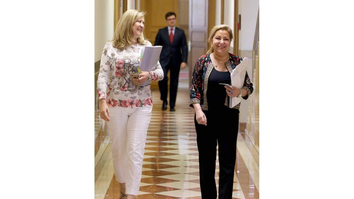 Pilar del Olmo y Rosa Valdeón. MIRIAM CHACÓN