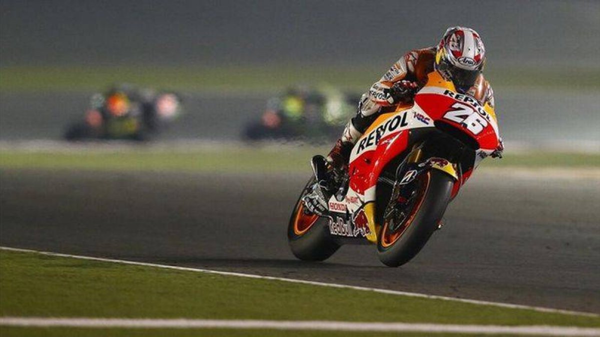 Dani Pedrosa durante el Gran Premio de Catar.