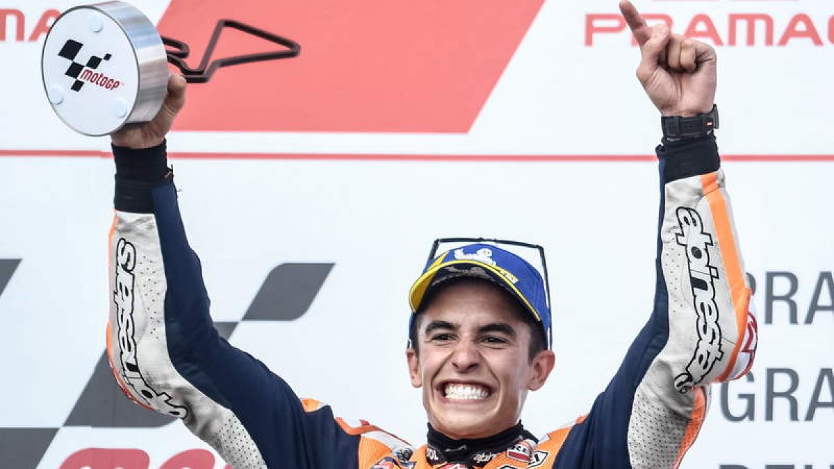 Márquez encadenó su novena victoria consecutiva en este escenario, la sexta en la categoría reina. F.S.