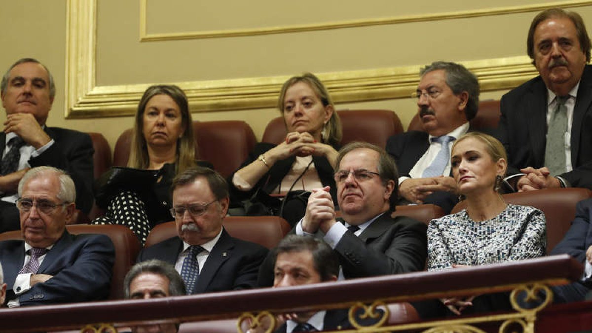 Javier Lacalle, Germán Barrios y el presidente del TSJ de Castilla y León, José Luis Concepción. S. O.