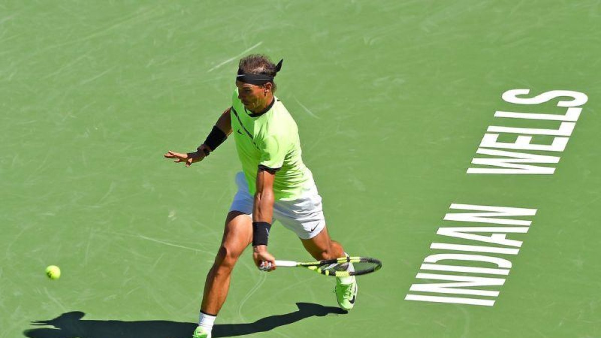 Rafael Nadal durante su partido ante Fernando Verdasco.