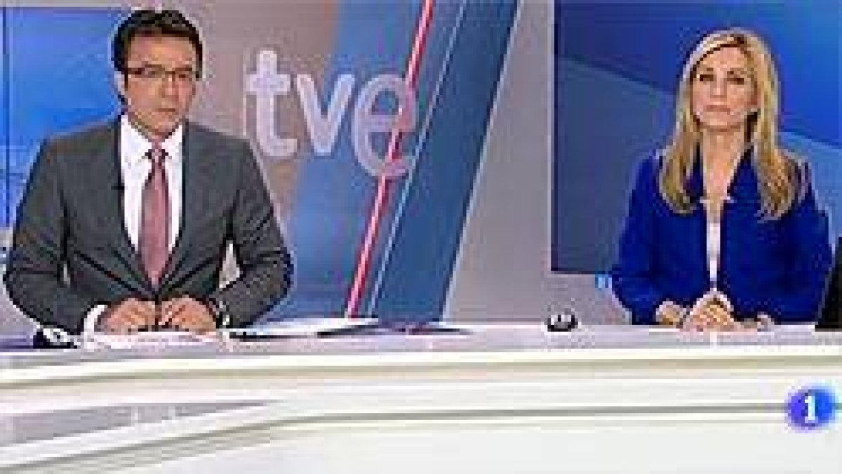 Imagen del informativo de TVE de el pasado martes.