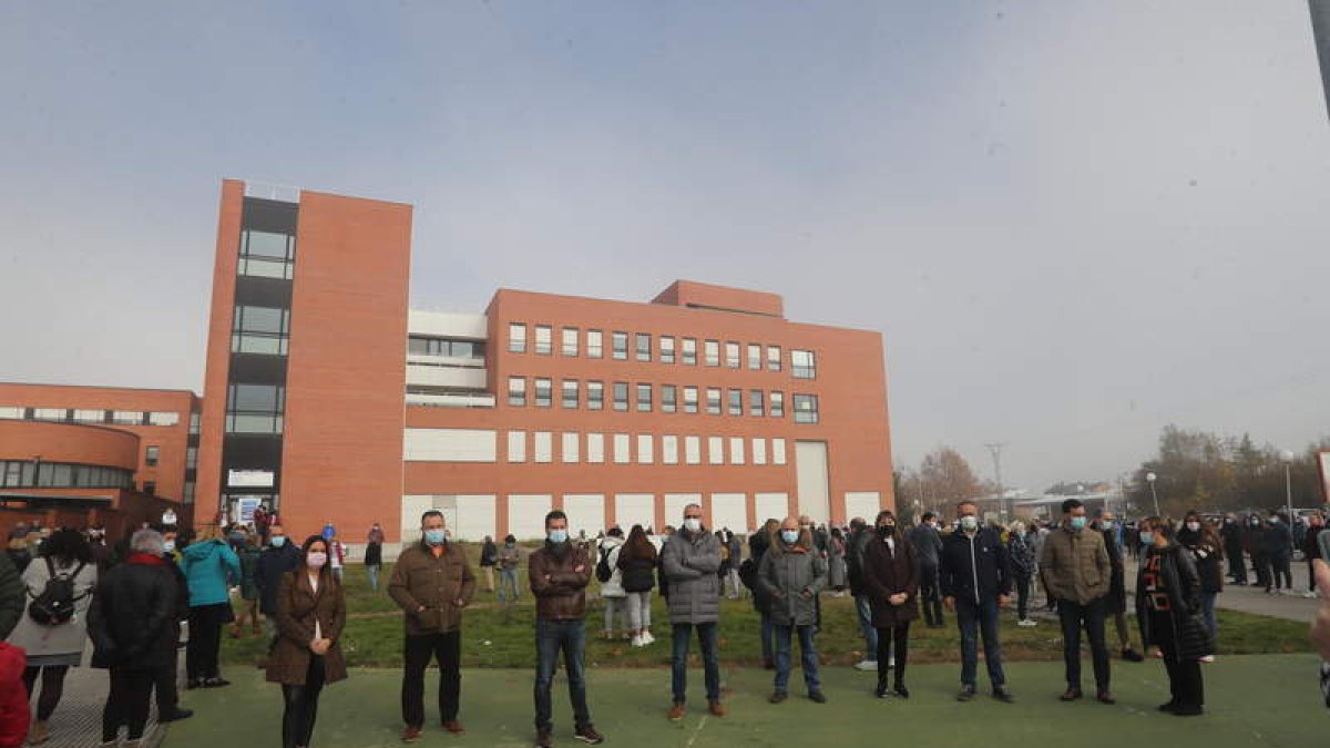 Una concentración, a finales del pasado año, por la crisis abierta en el área de Oncología. ANA F. BARREDO