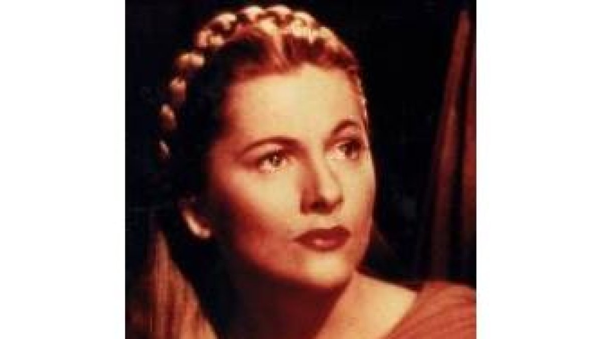La actriz Joan Fontaine