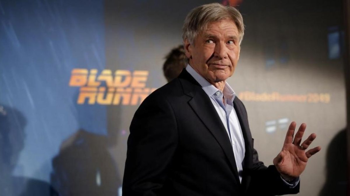 Harrison Ford, en Madrid, donde ha presentado a la prensa Blade runner 2049, que se estrena el 6 de octubre.