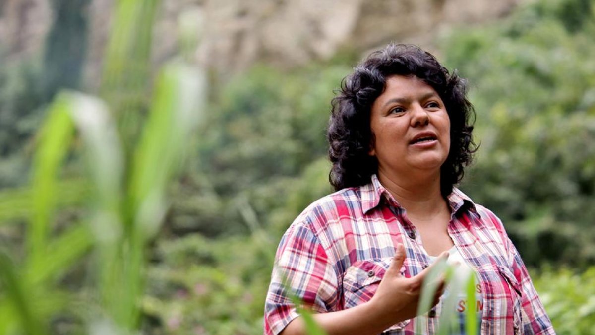 Berta Cáceres, en 2015.