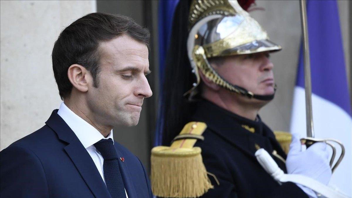 Enmanuel Macron, en el Eliseo