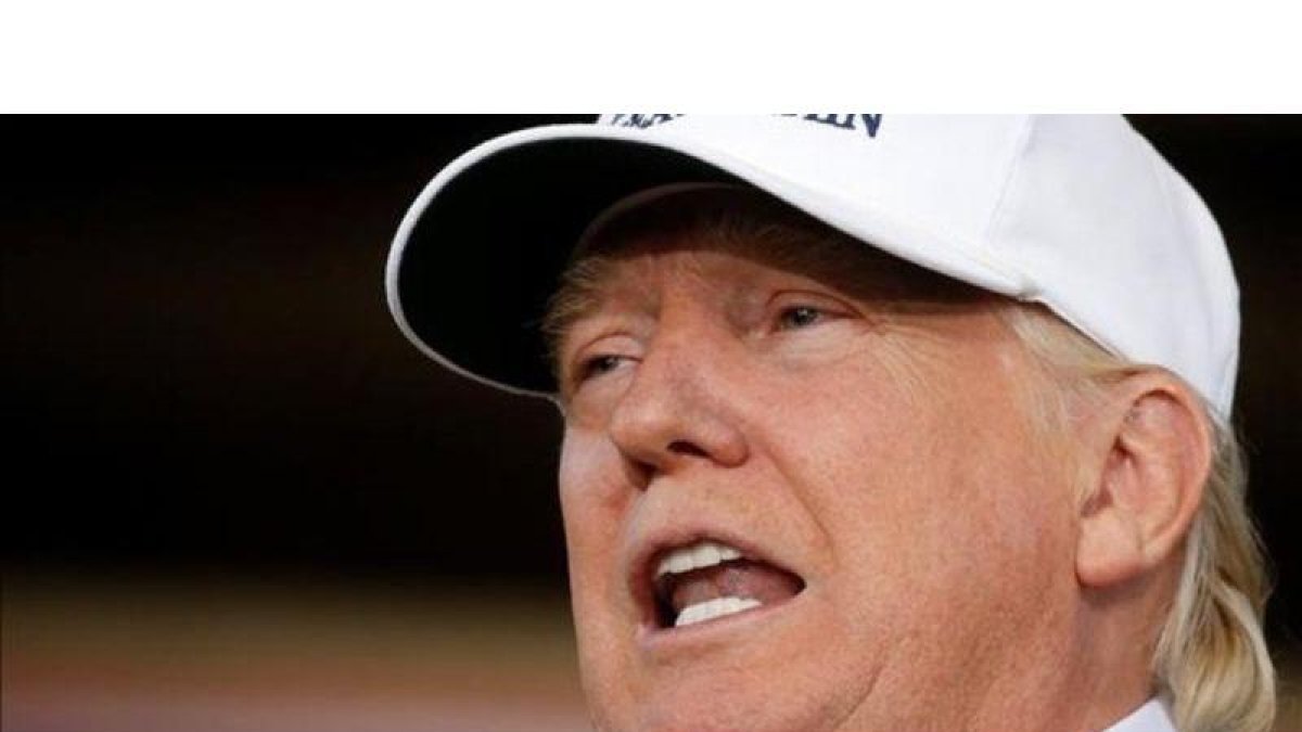 Donald Trump, durante un discurso en Des Moines (Iowa), el pasado sábado.