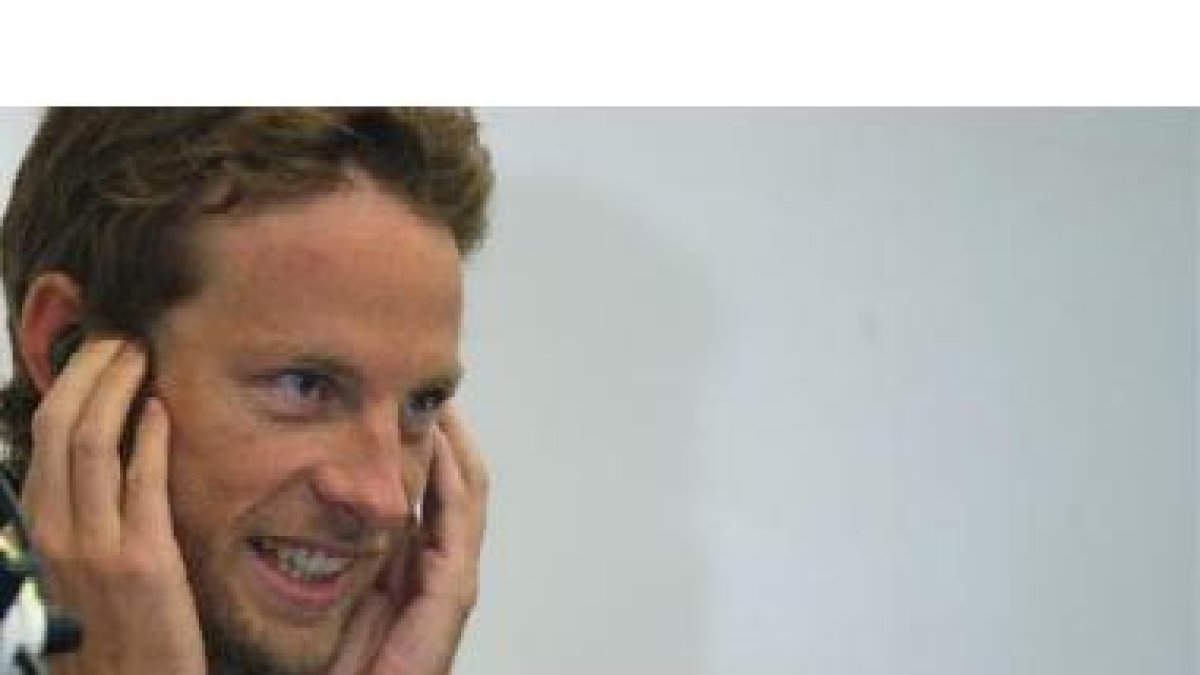 Jenson Button, en la sesión de hoy