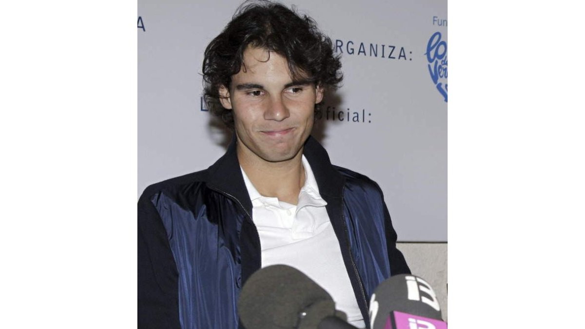 Rafael Nadal, durante sus manifestaciones.