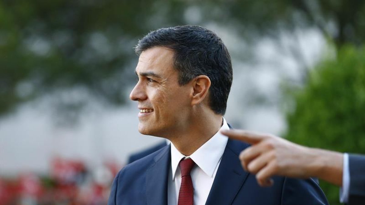 El candidato por el PSOE a la presidencia del Gobierno, Pedro Sánchez.