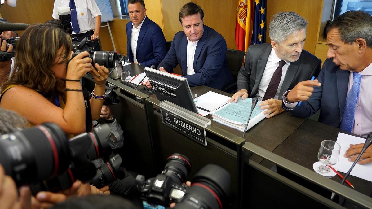 Fernando Grande-Marlaske, en la Comisión de Interior.