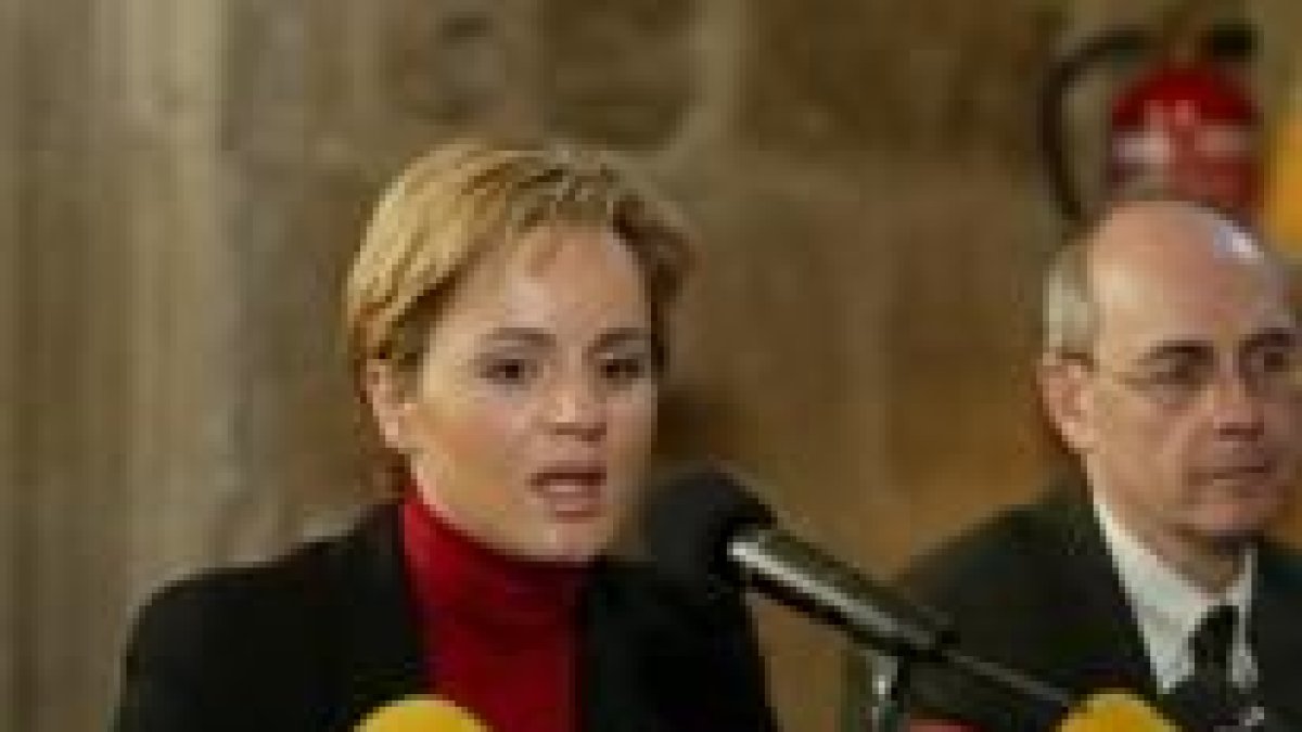 Silvia Clemente y Mariano Torre, durante su última visita a León