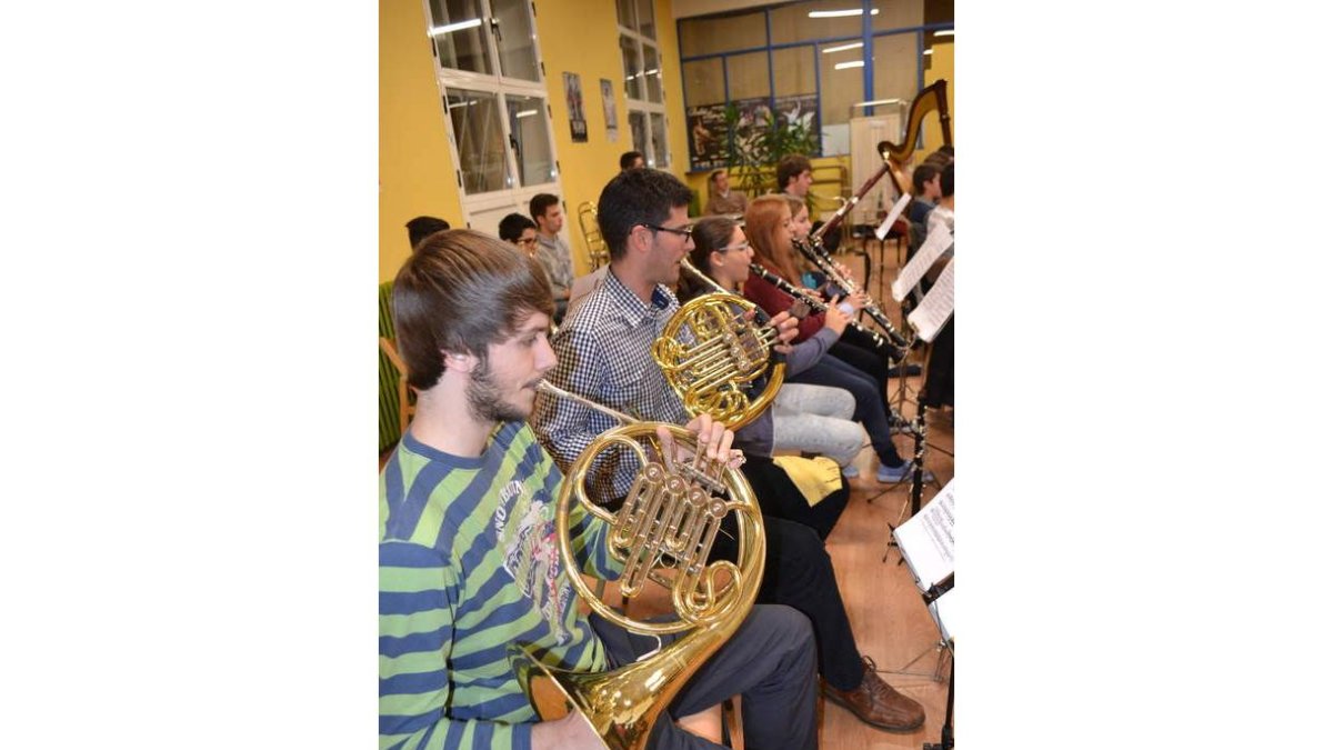Instante del ensayo de ayer.