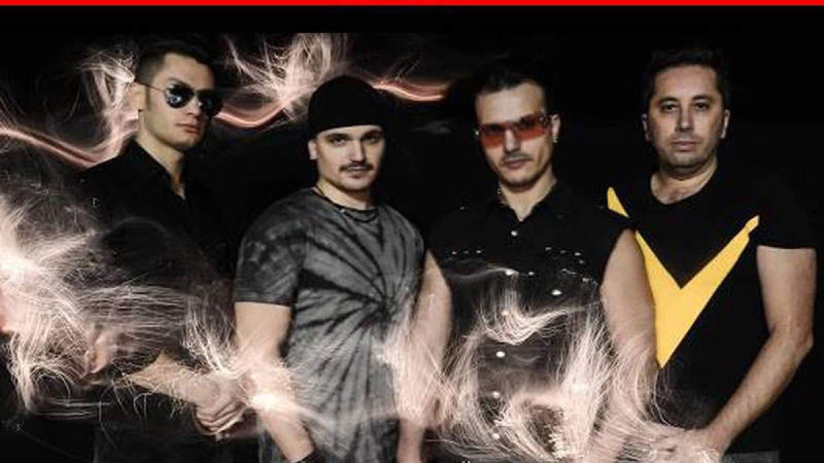 La banda italiana Underskin, que rinde tributo a U2. DL