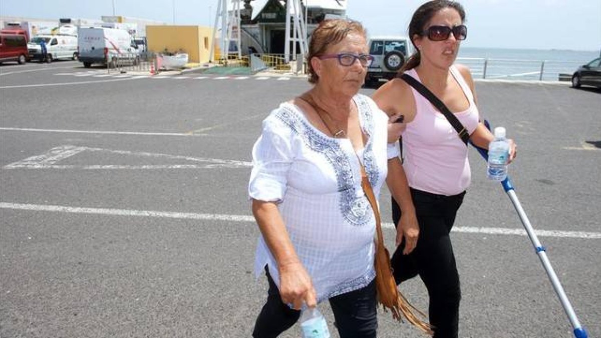 Hernández, poco antes de sufrir el desmayo