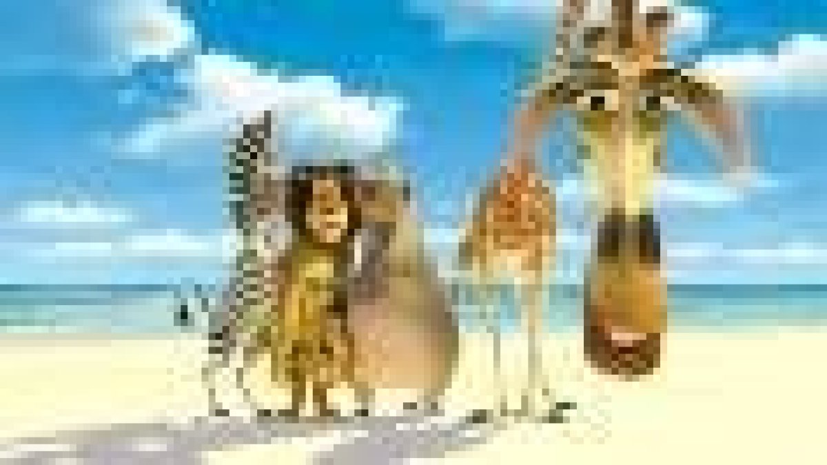 Los personajes de «Madagascar» antes de comenzar el viaje
