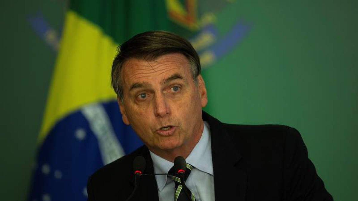 El presidente Bolsonaro en una imagen de archivo . JOÉDSON ALVES