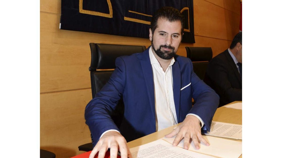 El secretario general del PSOE de Castilla y León, Tudanca. N. GALLEGO