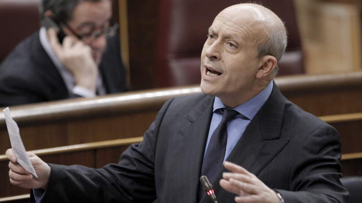 El ministro en una de sus intervenciones parlamentarias.