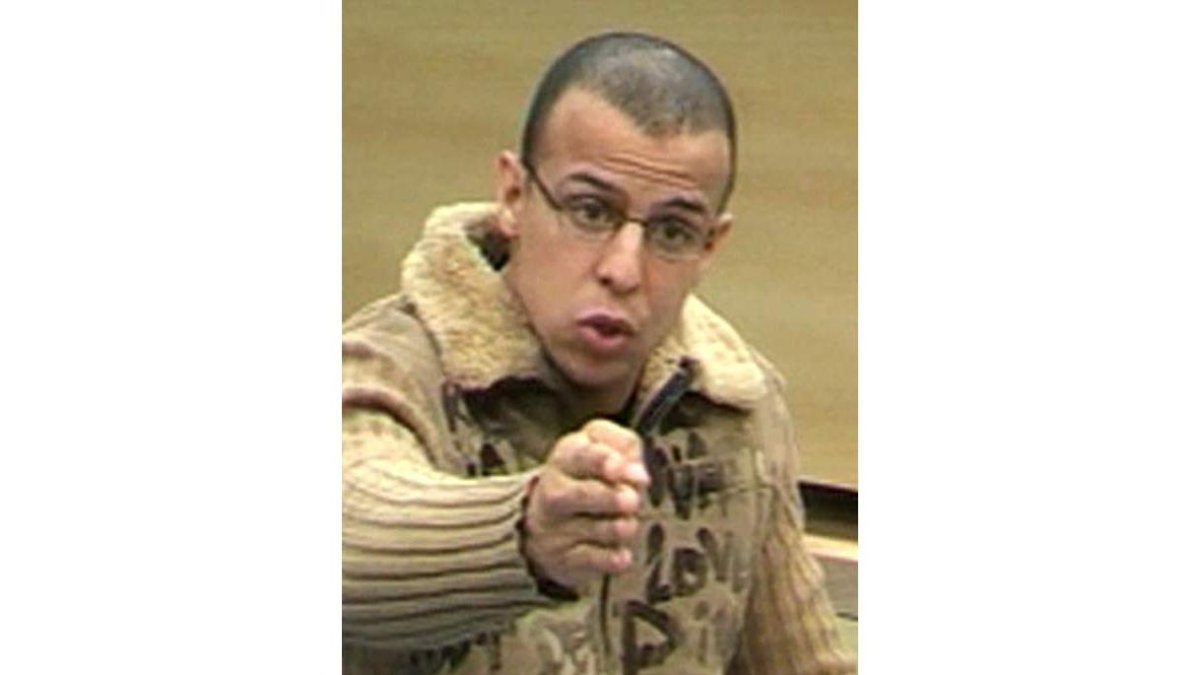 Zouhier durante su declaración en la Audiencia Nacional.