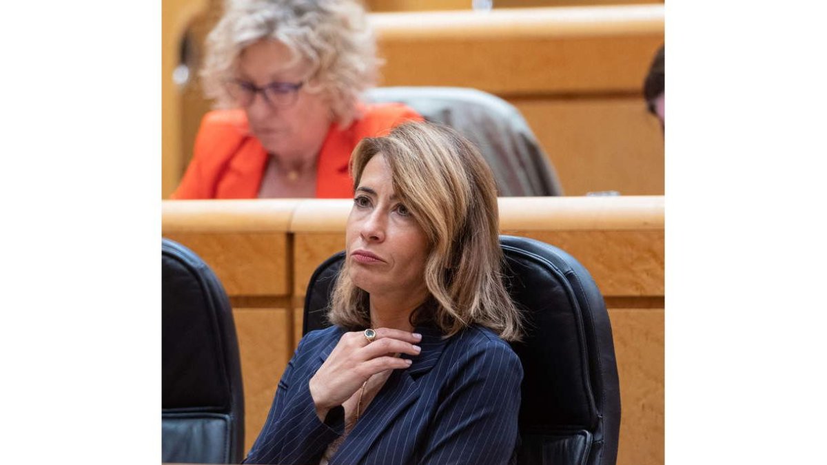 Imagen de la ministra Raquel Sánchez. FERNANDO VILLAR