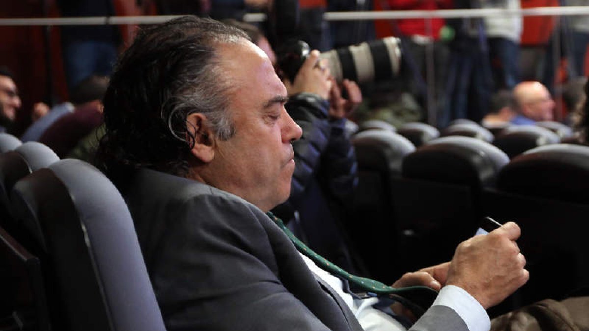 El director general de la Cultural, Felipe Llamazares, en una cita en Las Rozas. BENITO