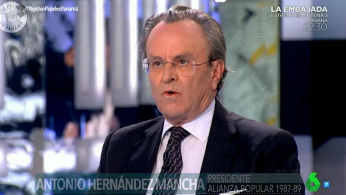 Antonio Hernández Mancha, en 'El Objetivo' de La Sexta