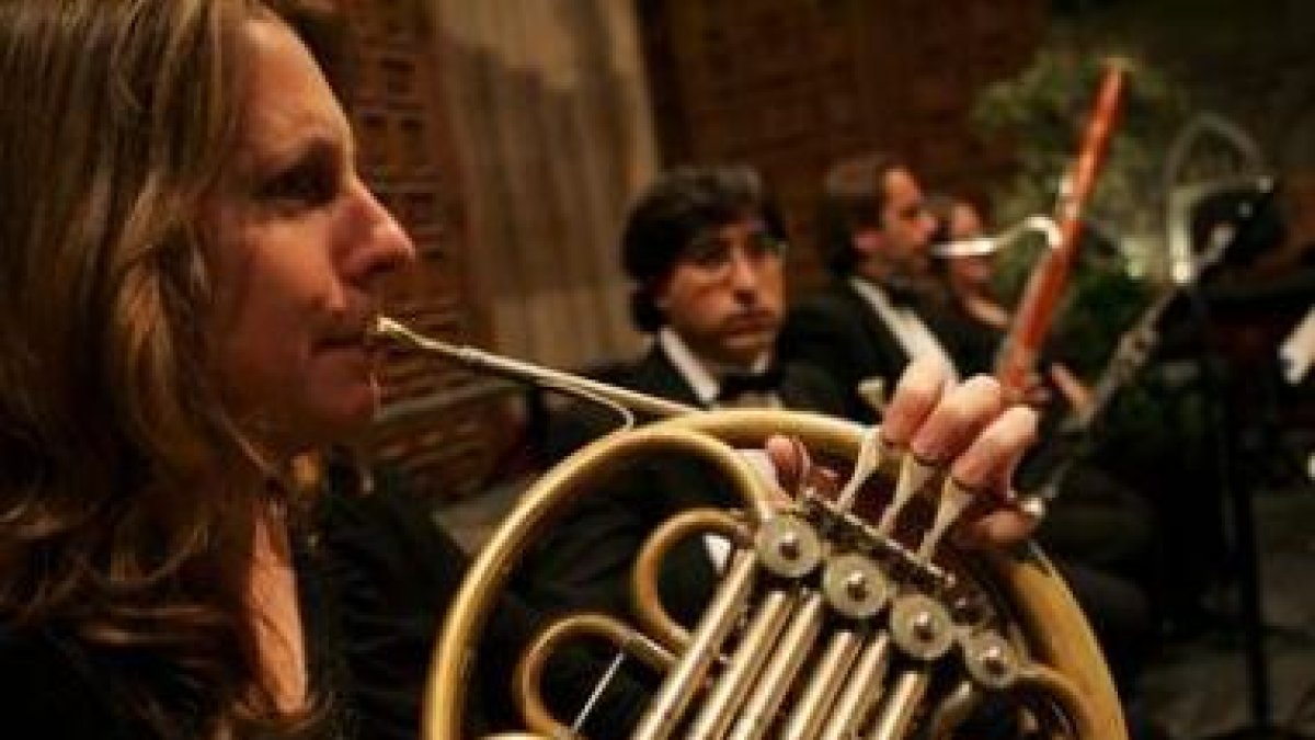 Algunos de los músicos de la Orquesta Sinfónica de Galicia.