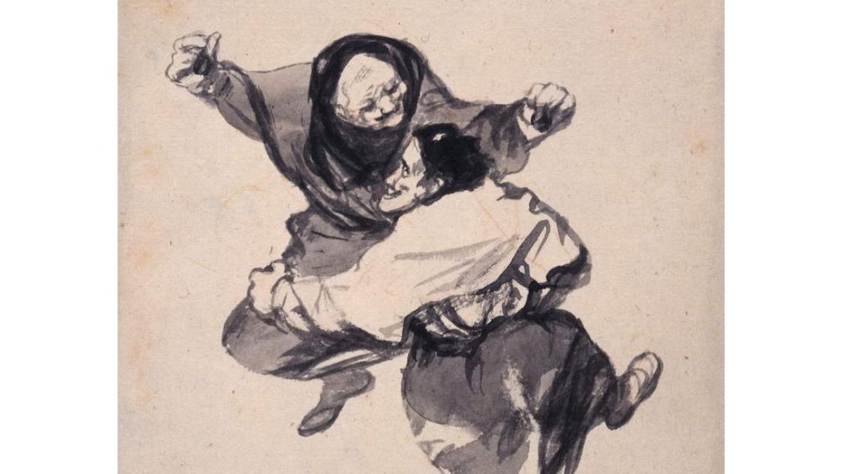 ‘Regocijo’, pintura de Francisco de Goya incluída dentro de su serie ‘Las brujas’.