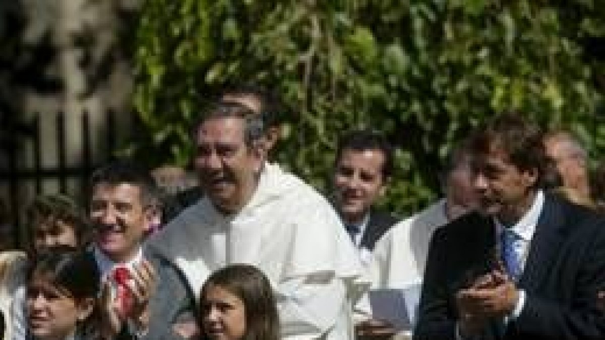 Francisco Fernández, el padre Eustoquio y Javier García Prieto
