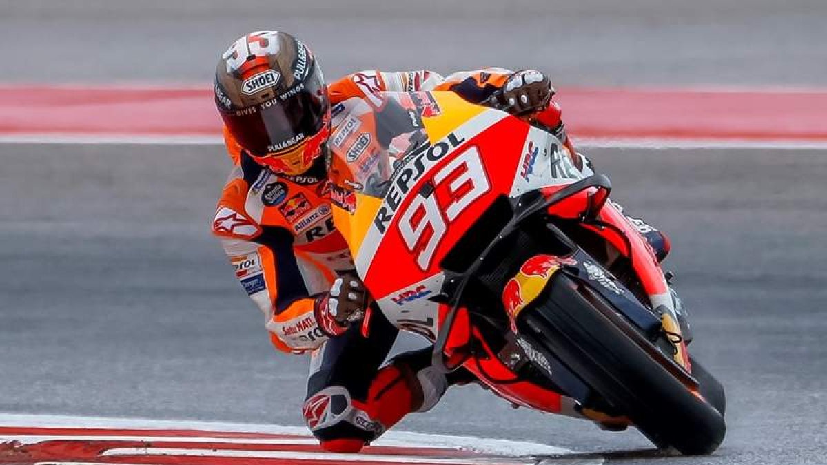 Márquez sumó un nuevo triunfo en el circuito de Austin. LESSER