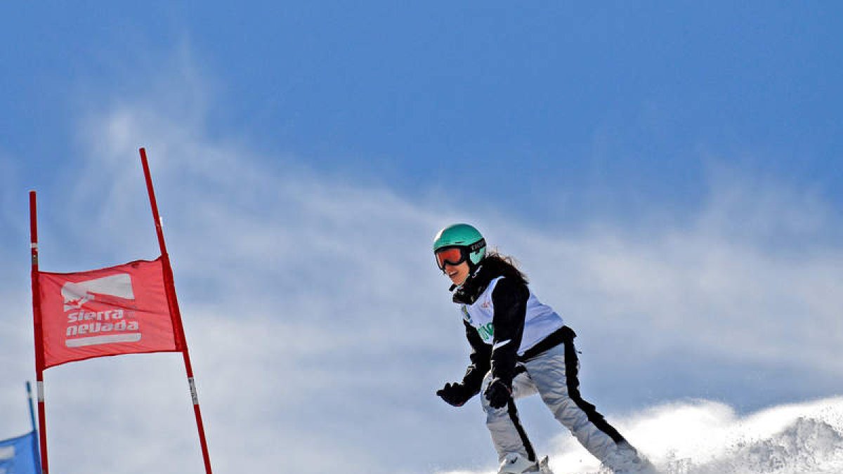 Pedro González y Raquel Martínez, en Sierra Nevada.