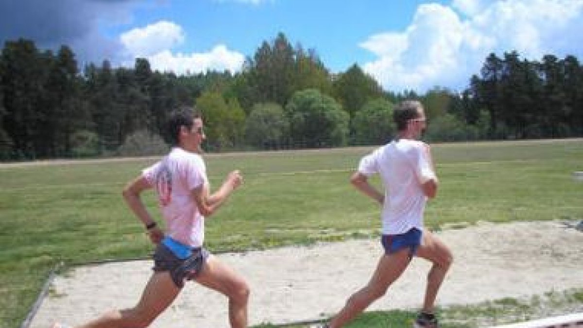 Sergio y Alejandro, durante una de las sesiones de preparación.