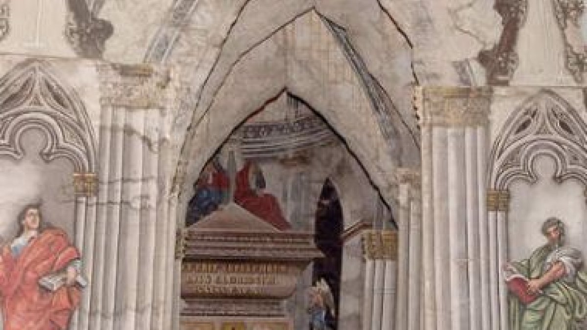 Detalle del Monumento al Santísimo en la Iglesia de Cea.