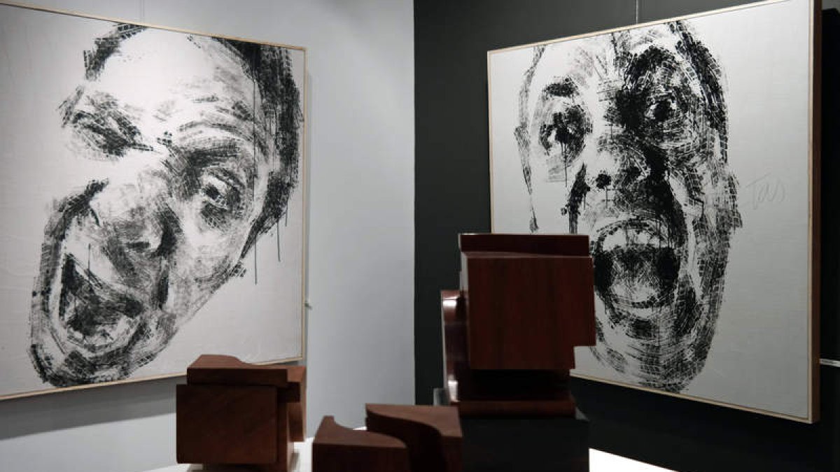 Una de las obras que forman parte de la colectiva ‘Formato C’, en la galería Ángel Cantero.