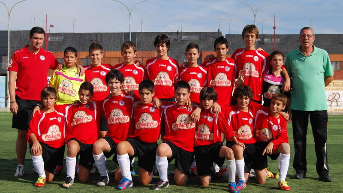 Formación del equipo de San Andrés que milita en la 1.ª División Provincial Infantil.