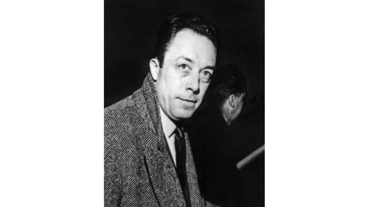 Imagen de Albert Camus tomada en 1957