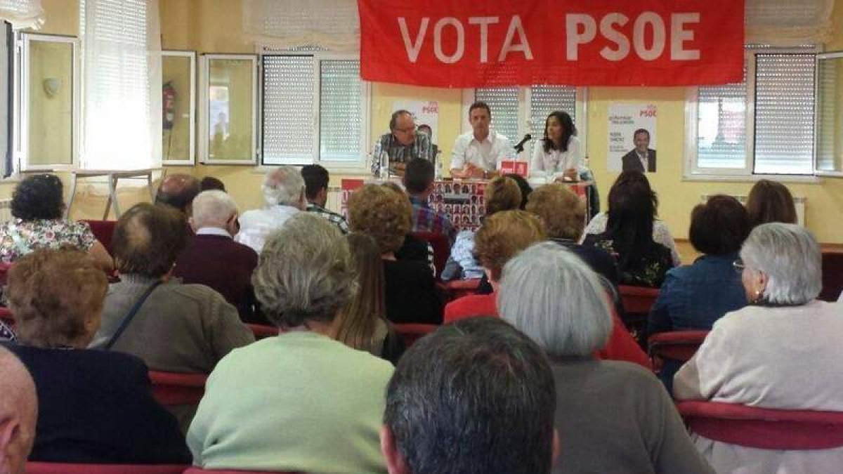 Rubén Sánchez, en la casa de cultura Villaquilambre.