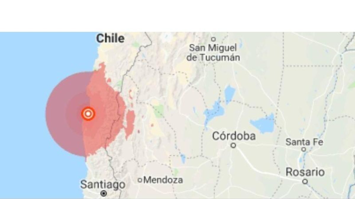 La sacudida de tierra ocurrió a las 22.33 hora local (01.33 GMT, del domingo) y su epicentro se localizó a 13 kilómetros al este de la localidad de Tongoy.