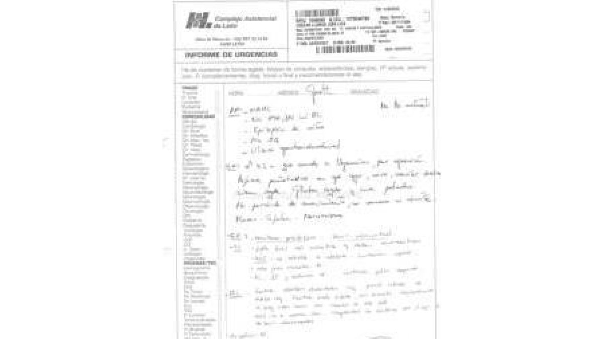 del sábado y que denunció a la Guardia Civil