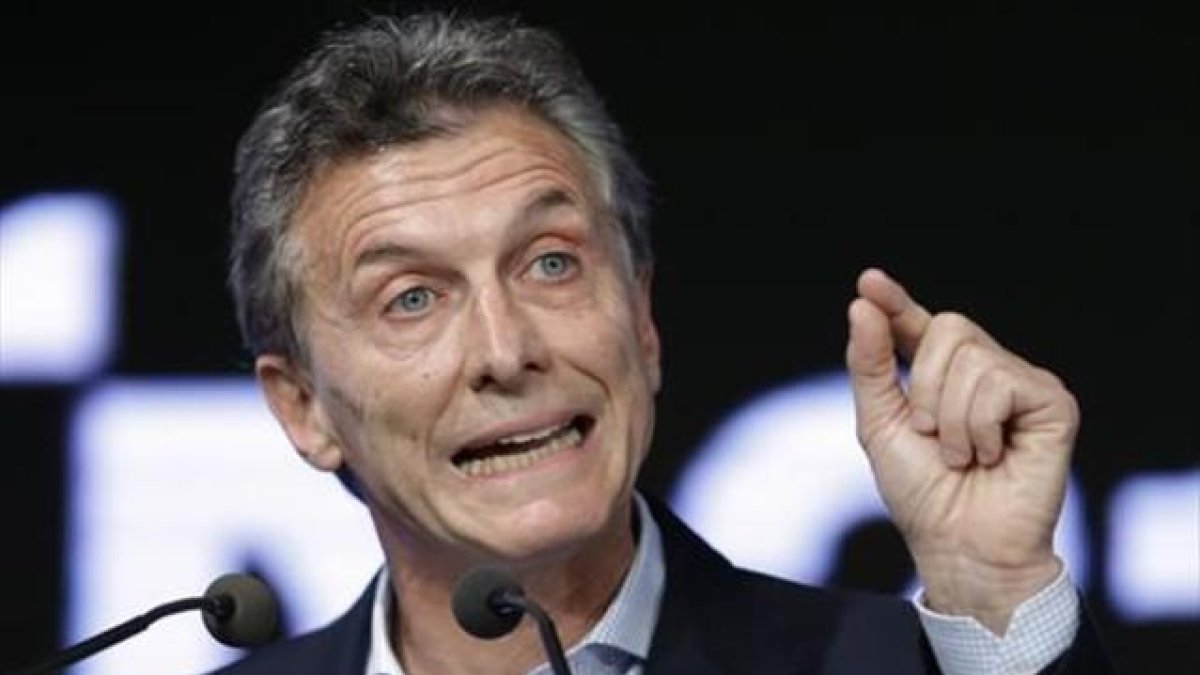 Macri, en un acto en Buenos Aires.