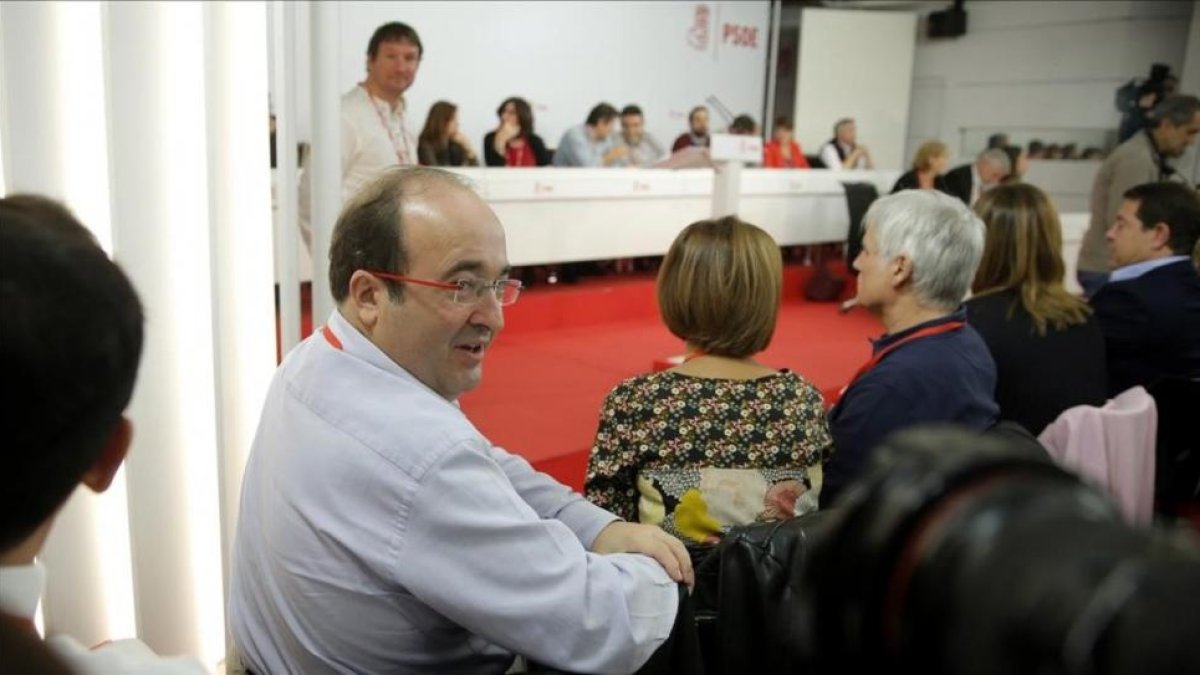 Iceta, en el último comité federal del PSOE, el pasado 23 de octubre.