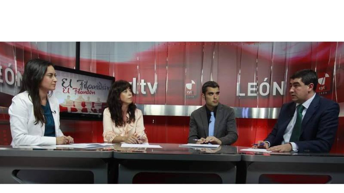Murciego, ferreras, Nuñez y Pablo R. Lago, en el programa de El Filandón