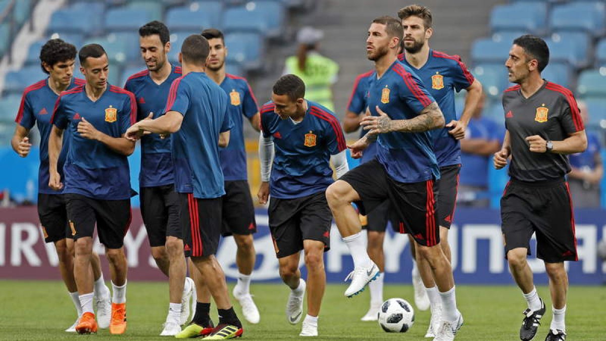Los jugadores de la selección española están convencidos de que tienen serias opciones de hacer un gran campeonato en Rusia. RONALD WITTEK