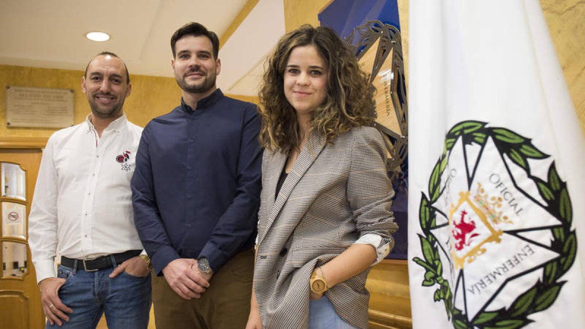 Iván Fernández Fernández, Jesús Antonio Fernández Fernández y Sara Martín Valbuena.