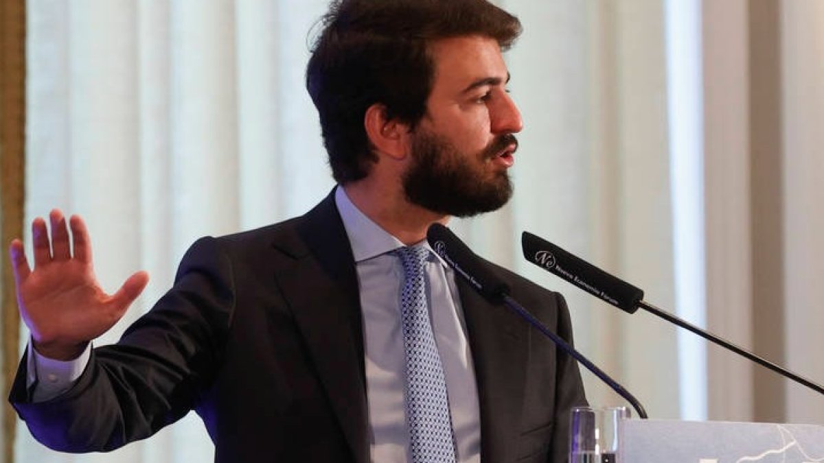 El vicepresidente de la Junta de Castilla y León y líder de Vox en la comunidad, Juan García-Gallardo. J. J. GUILLÉN