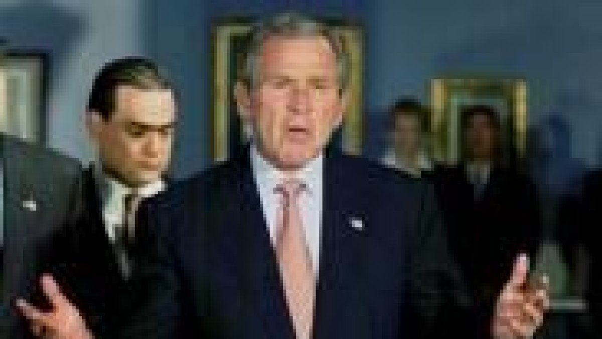 El presidente Bush en una reciente visita a Houston