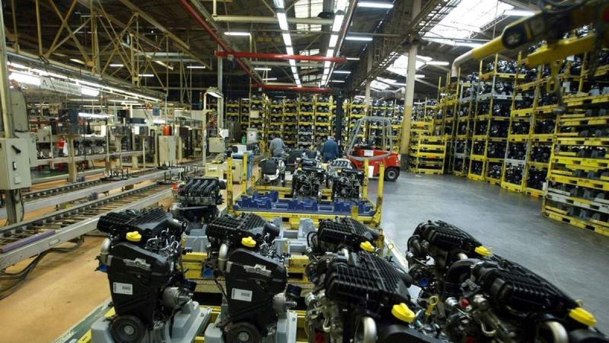 Instalaciones de la factoría de motores de la empresa Renault en Valladolid. MIRIAM CHACÓN